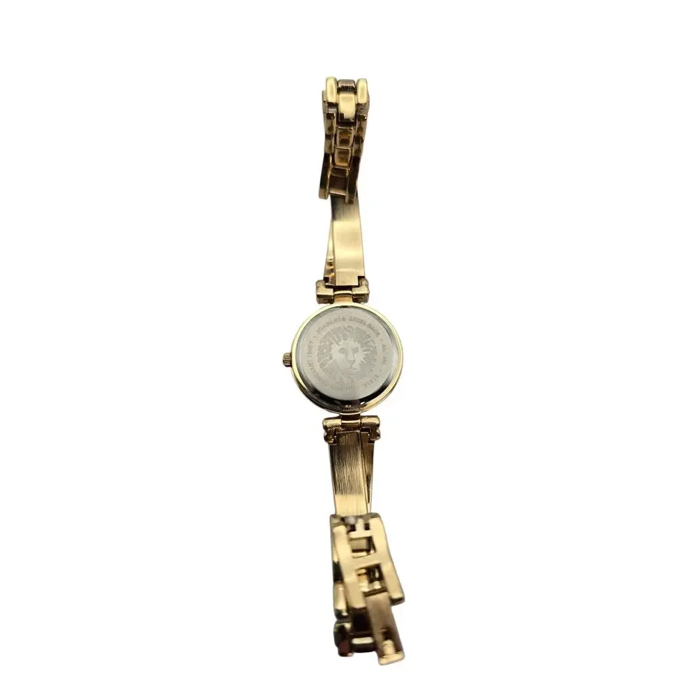 Anne Klein Gold Crystal Accent MOP Bracelet Dress Watch AK/1464